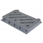 Composite Gully Grate and Frame 550 x 250mm Clear Opening . Lockable Rated to D400 CG5525D400